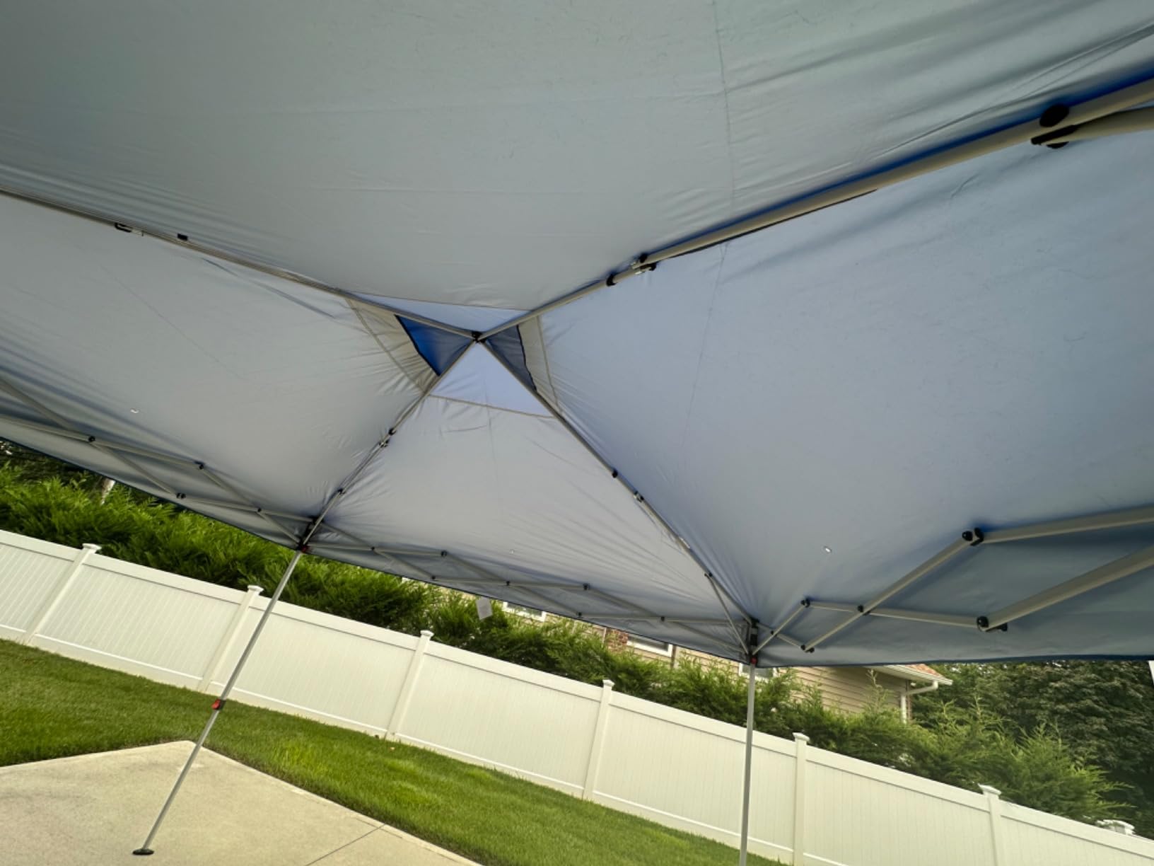 PHI VILLA 10x10 Pop Up Canopy, Easy Shade Tents for Outdoor Events Party | Canopies 100 Sq.Ft Portable Waterproof UV Resistant Instant Beach One Person Set for Outside Patio, Blue customer photo 1