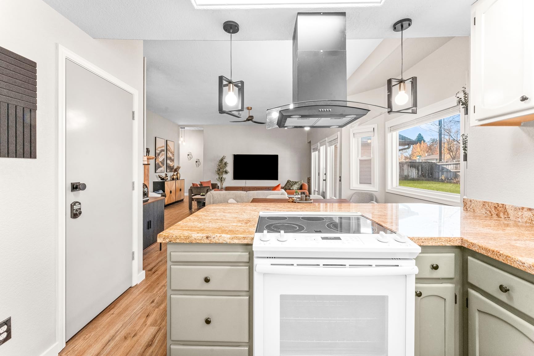 FIREGAS Island Range Hood 36 inch, 700 CFM Island Mount Kitchen Vent Hood | Stainless Hood, 3-Speed Fan, 4 LEDs, Timer, Gesture/Remote/Touch, Ducted/Ductless, Permanent Filters, Duct & Charcoal Filters customer photo 2