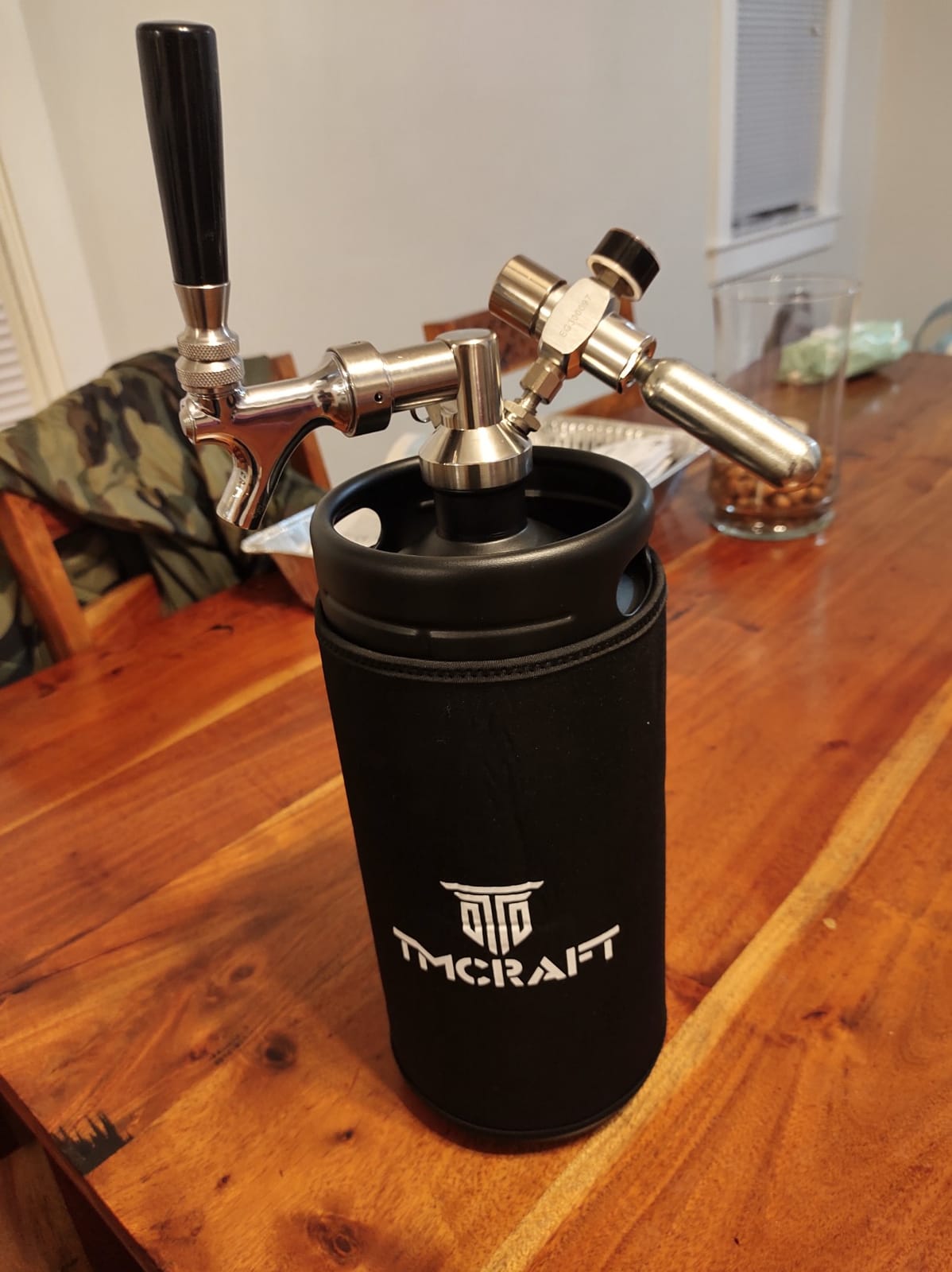 TMCRAFT 128oz Mini Keg Tap System, Stainless Steel Growler, Matte Black - Portable Home Dispenser System customer photo 1