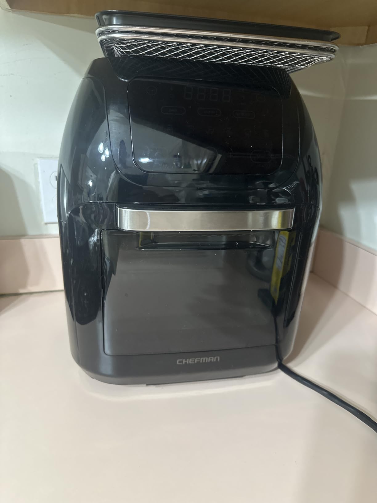 CHEFMAN Multifunctional Digital Air Fryer+ Rotisserie, Dehydrator, Convection Oven, 17 Touch Screen Presets Fry, Roast, Dehydrate, Bake, XL 10L Family Size, Auto Shutoff, Large Easy-View Window, Black customer photo 2