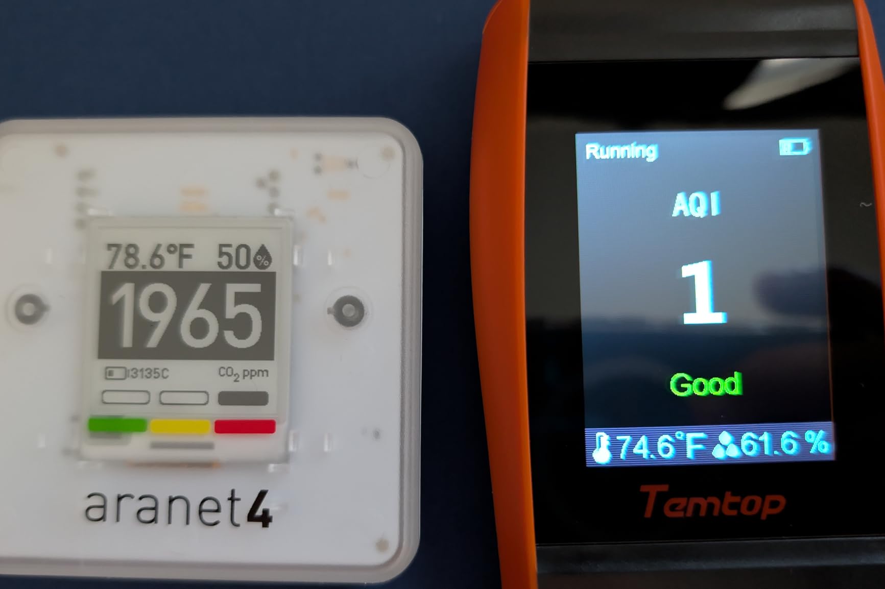 Temtop Air Quality Monitor PM2.5 PM10 Particle Counter, Formaldehyde, Temperature, Humidity, TVOC AQI Tester customer photo 1