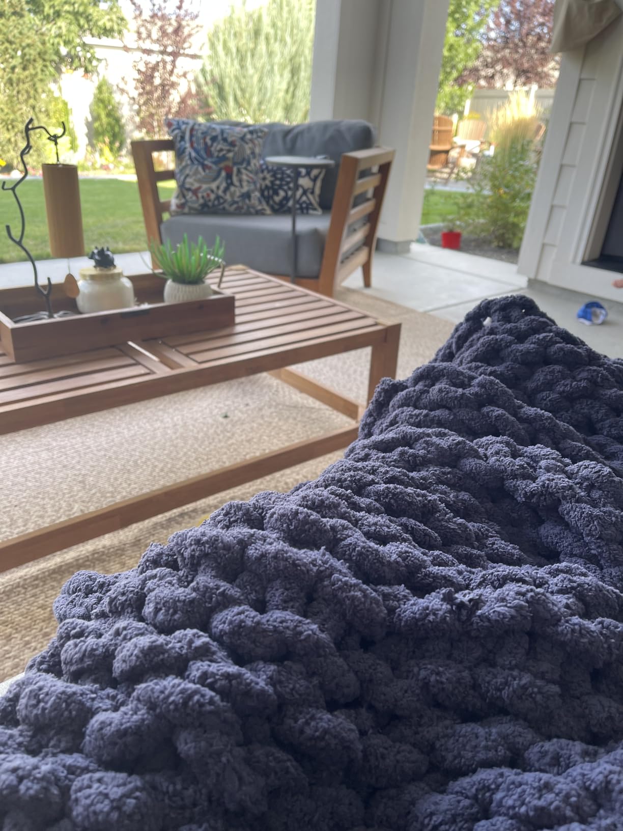 Chunky Knit Blanket Throw - 50