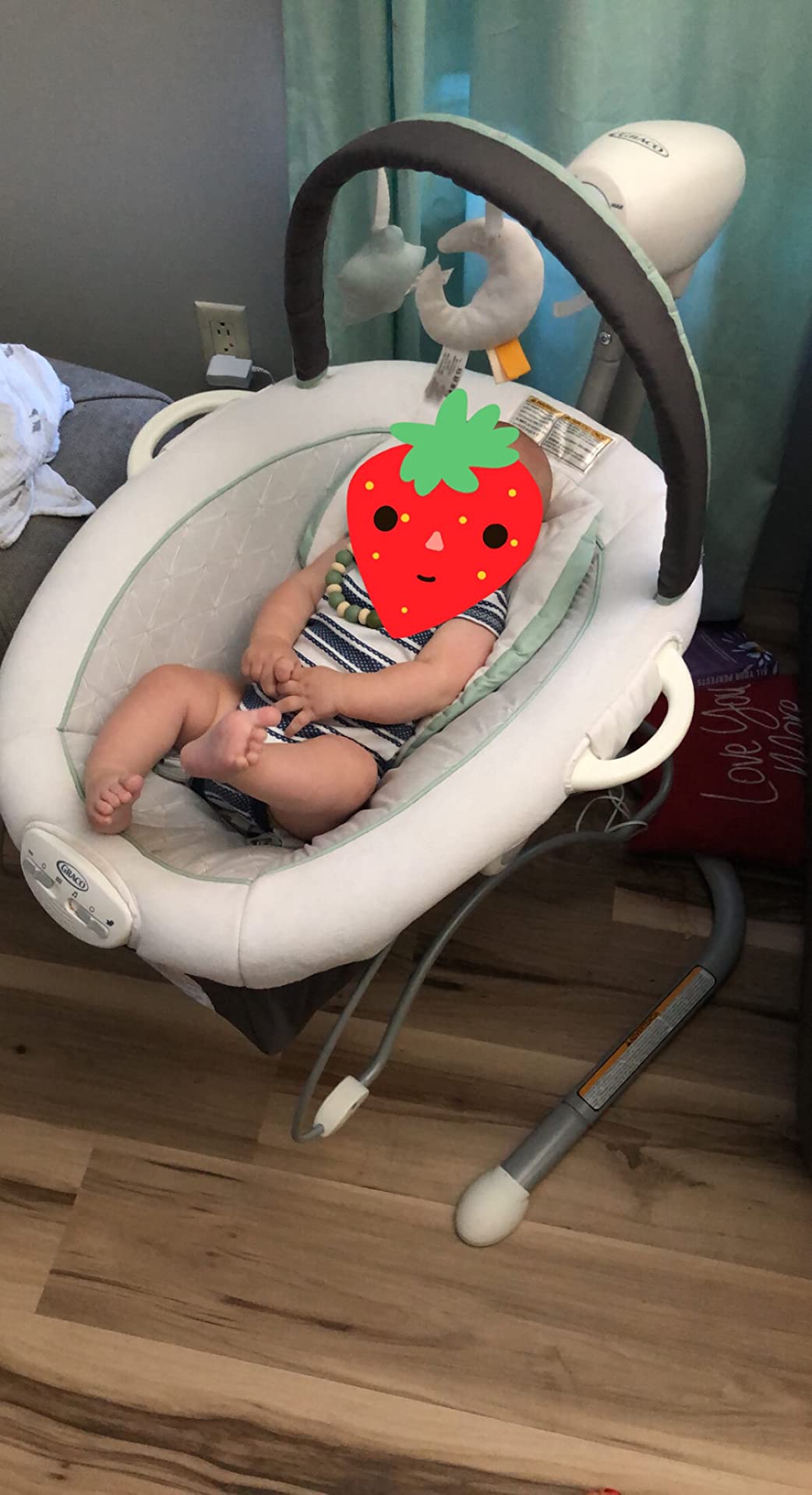 Graco Soothe 'n Sway LX Portable Baby Swing and Baby Bouncer Bouncer, Multi Direction Seat, 2 Speed Vibration, Derby customer photo 1
