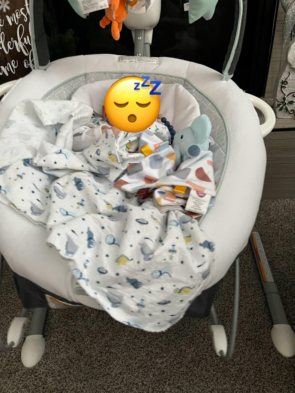 Graco Soothe 'n Sway LX Portable Baby Swing and Baby Bouncer Bouncer, Multi Direction Seat, 2 Speed Vibration, Derby customer photo 2
