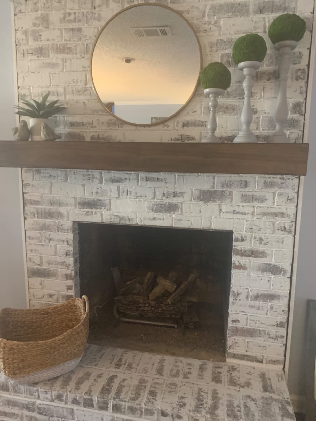 MANTELSDIRECT Dakota 60 Inch Fireplace Mantel Shelf, Box-Constructed Pine Wood Shelf with 9