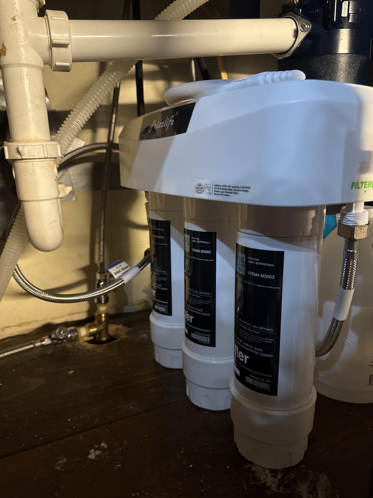 Frizzlife Under Sink Water Filter System, NSF/ANSI 53&42&372 Certified, 8 Layer 0.5 Micron Water Filtration customer photo 2