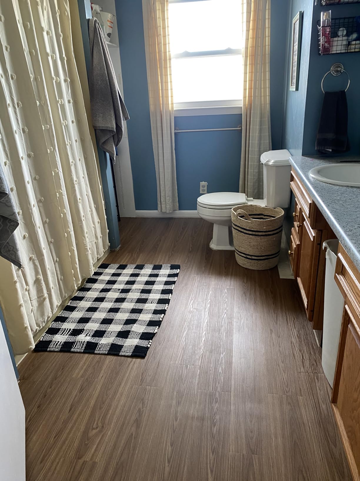 LUCiDA SURFACES Luxury Vinyl Flooring Tiles-Peel and Stick Floor Tile for DIY Installation-36 Wood-Look Planks-Winter-BaseCore-54 Sq. Feet customer photo 2