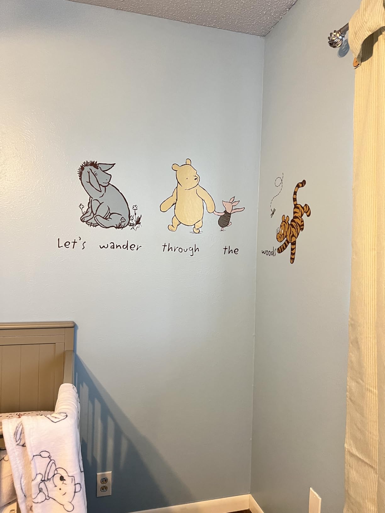 Lambs & Ivy Disney Baby Storytime Pooh Wall Decals/Stickers Winnie the Pooh | Classic Pooh, Tigger, Piglet, Eeyore, Dragonfly, & Verbiage Create a Mural-Like Look, Easy to Apply customer photo 1