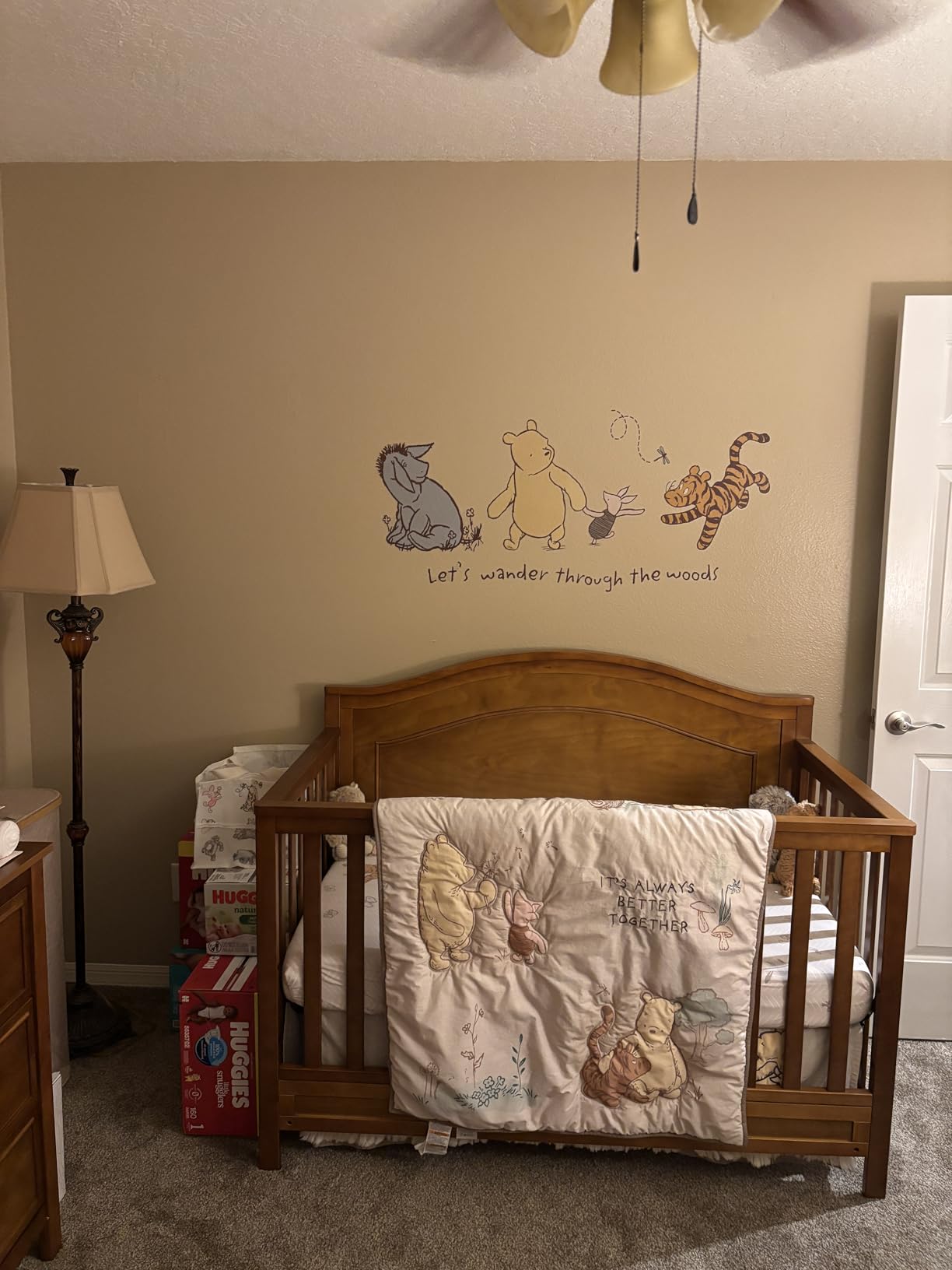 Lambs & Ivy Disney Baby Storytime Pooh Wall Decals/Stickers Winnie the Pooh | Classic Pooh, Tigger, Piglet, Eeyore, Dragonfly, & Verbiage Create a Mural-Like Look, Easy to Apply customer photo 2