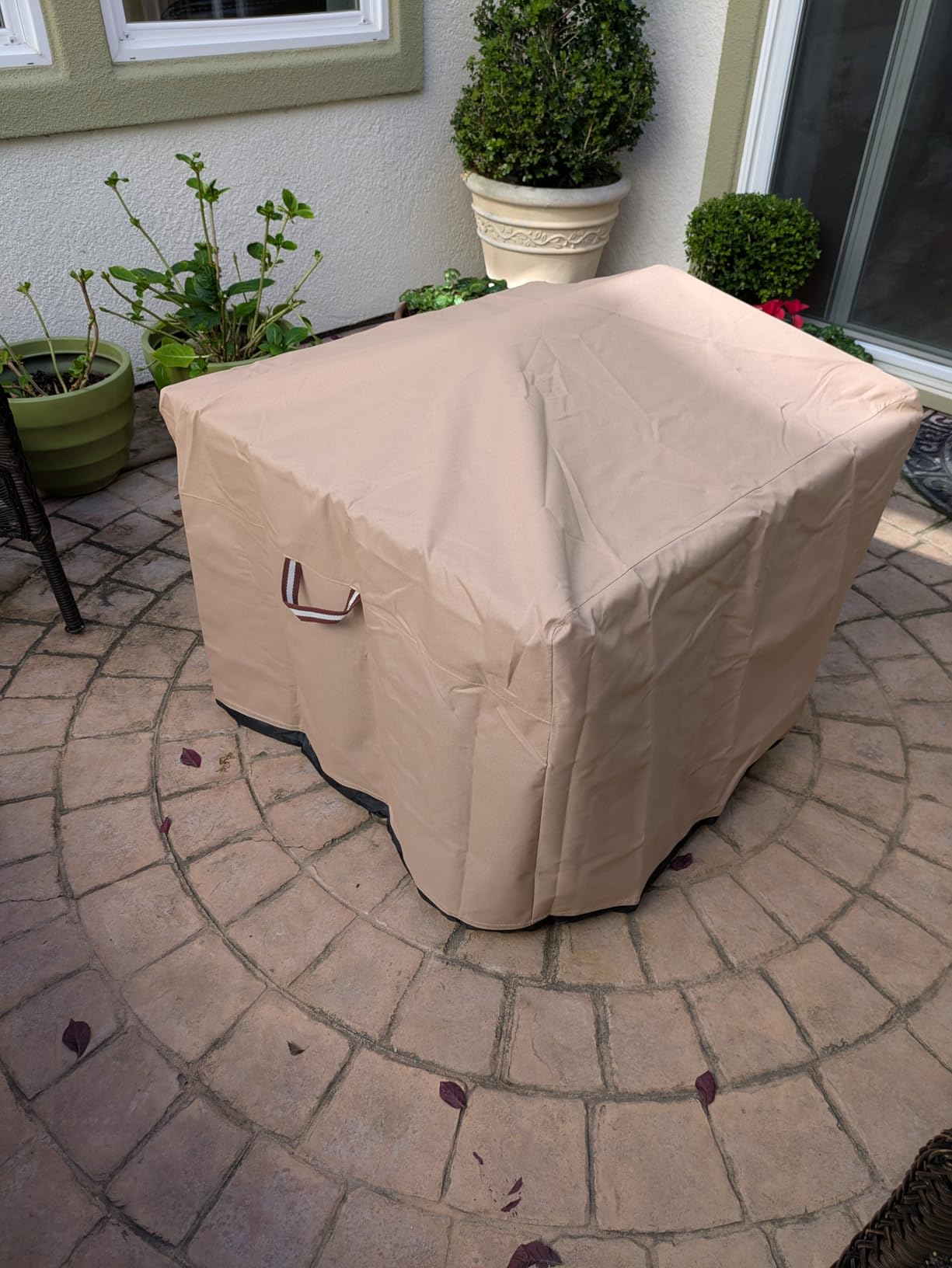 QH.HOME Fire Pit Cover Round 48