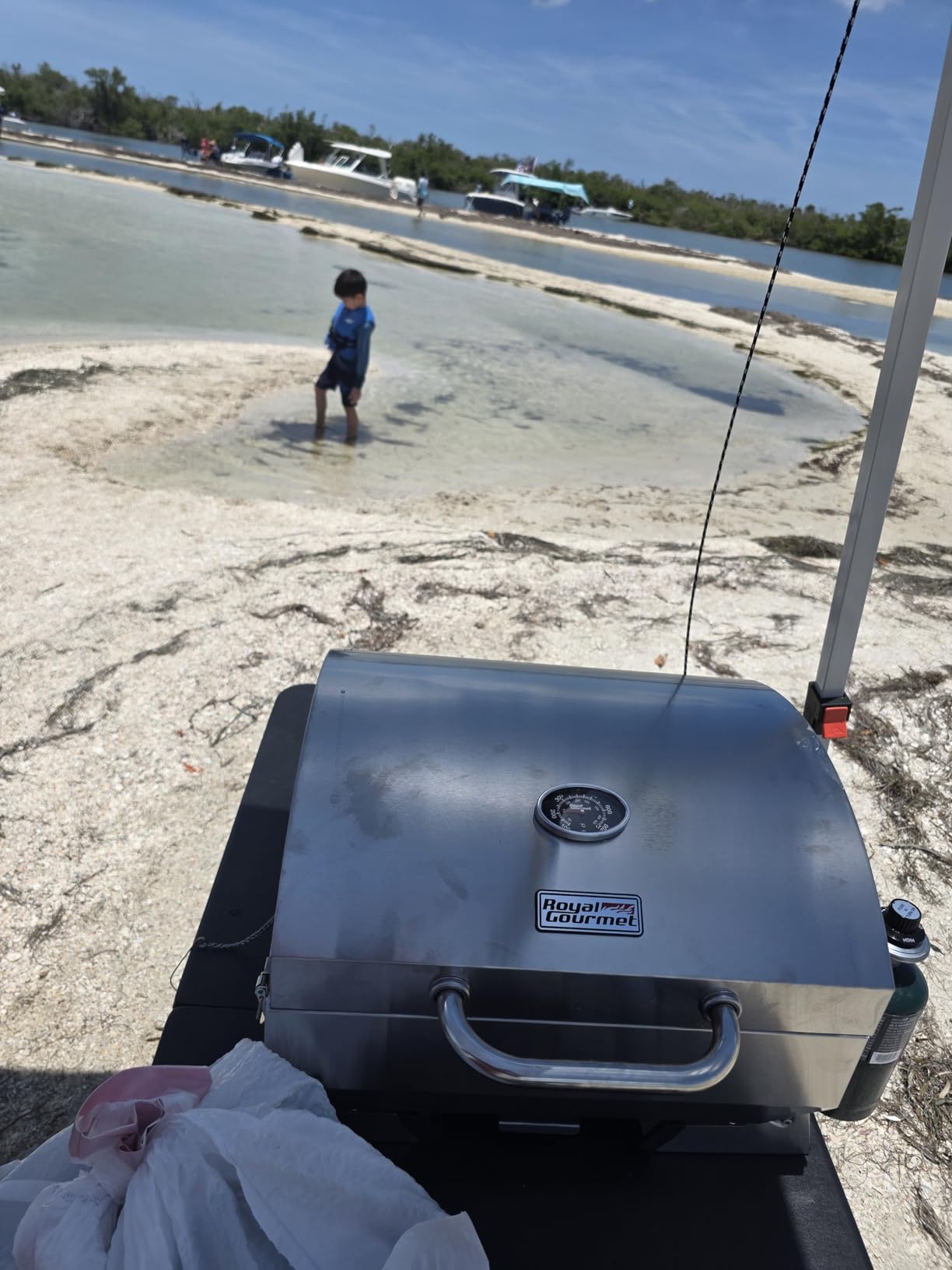 Royal Gourmet GT1001 Stainless Steel Portable Grill, 10000 BTU BBQ Tabletop Gas Grill with Folding Legs and Lockable Lid, Outdoor Camping, Deck and Tailgating, Silver customer photo 1