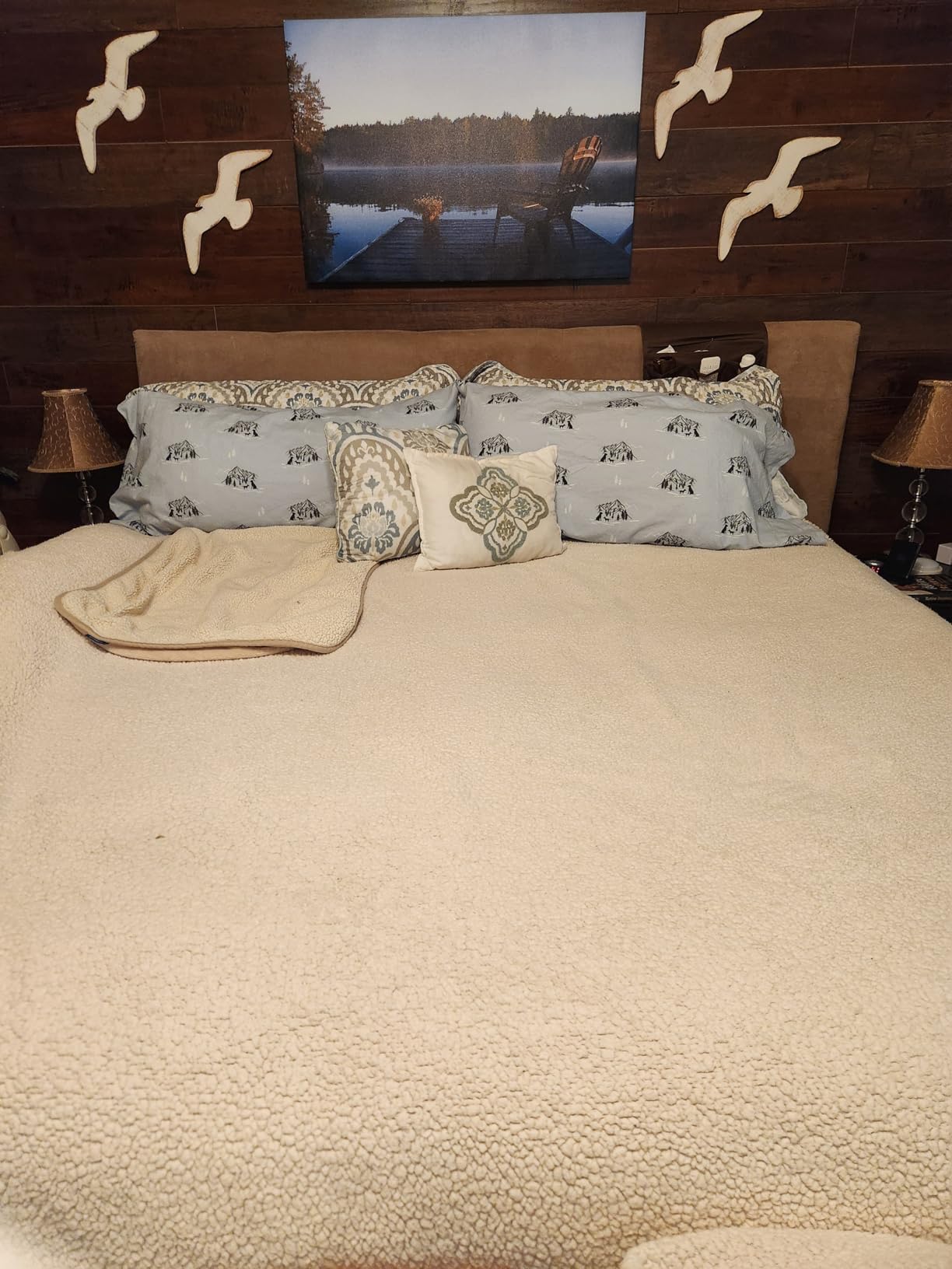 RUVANTI 100% Cotton Flannel Sheets Queen Size 4 Pcs Set, DNA Plaid | Double Brushed, Deep Pockets 16 Inches, All Seasons Comfort, Breathable & Extra Soft, Warm & Cozy Bedding customer photo 1