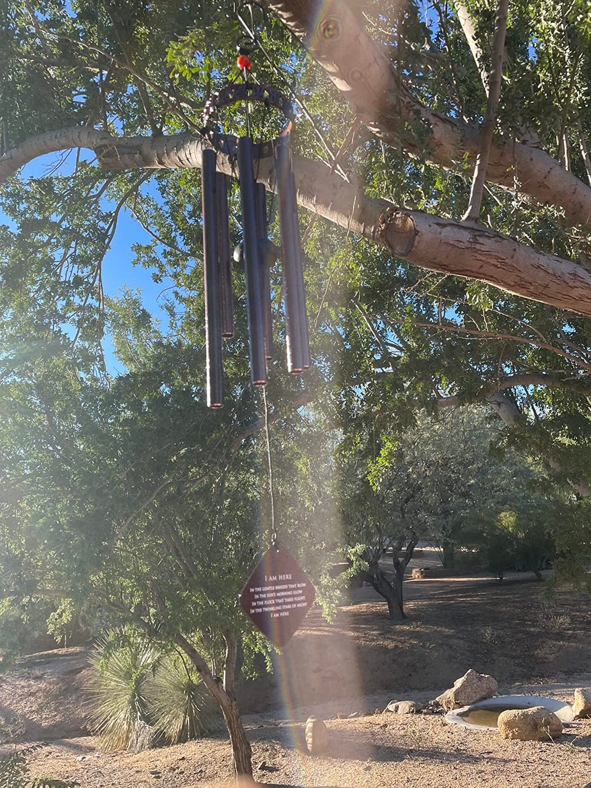 Memorial Wind Chimes for Loss of Loved One - Sympathy Gift with Soothing Deep Tones, Premium Outdoor Aluminum Wind Chime, Bereavement Gift for Loss of Mom, Dad, Husband, Wife, Friend - Bronze customer photo 1