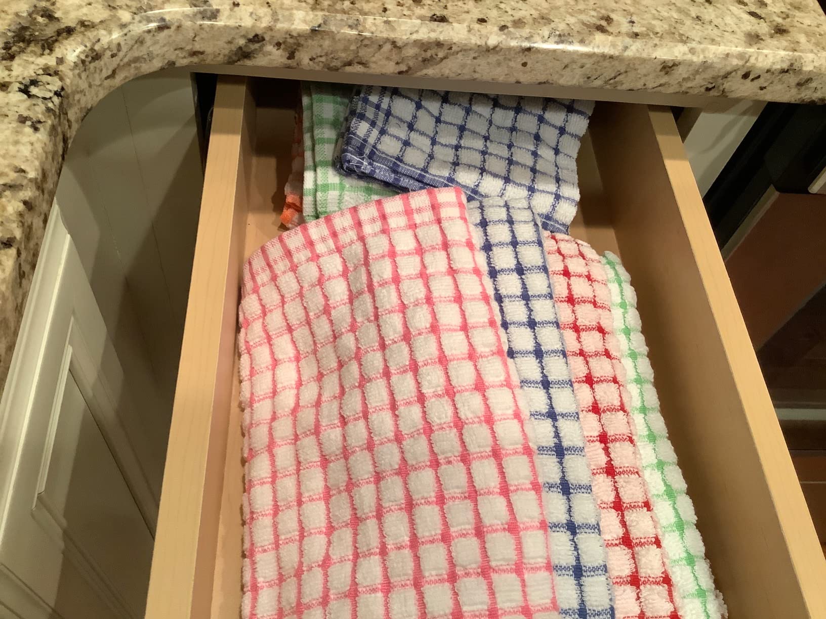 Kitchen Towels and Dishcloths Set, 16 x 25 / 12 x 12, Set of Bulk Cotton Dish for Washing Dishes Rags Everyday Cooking Baking customer photo 2