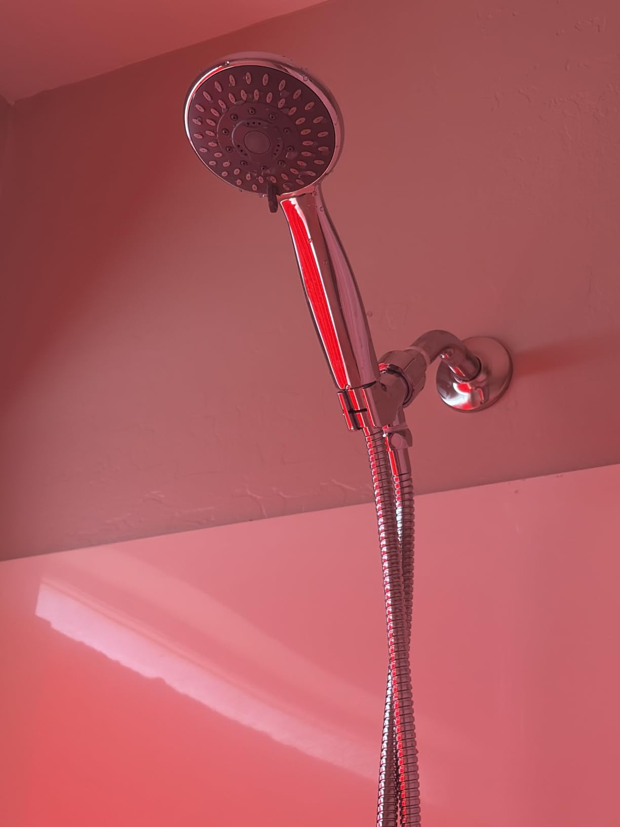 Briout Handheld Shower Head High Pressure 5-Settings with Hose, Chrome | Powerful Water Spray, Against Low Pressure Water Flow, 59 Inch Stainless Hose, Adjustable Mount customer photo 1