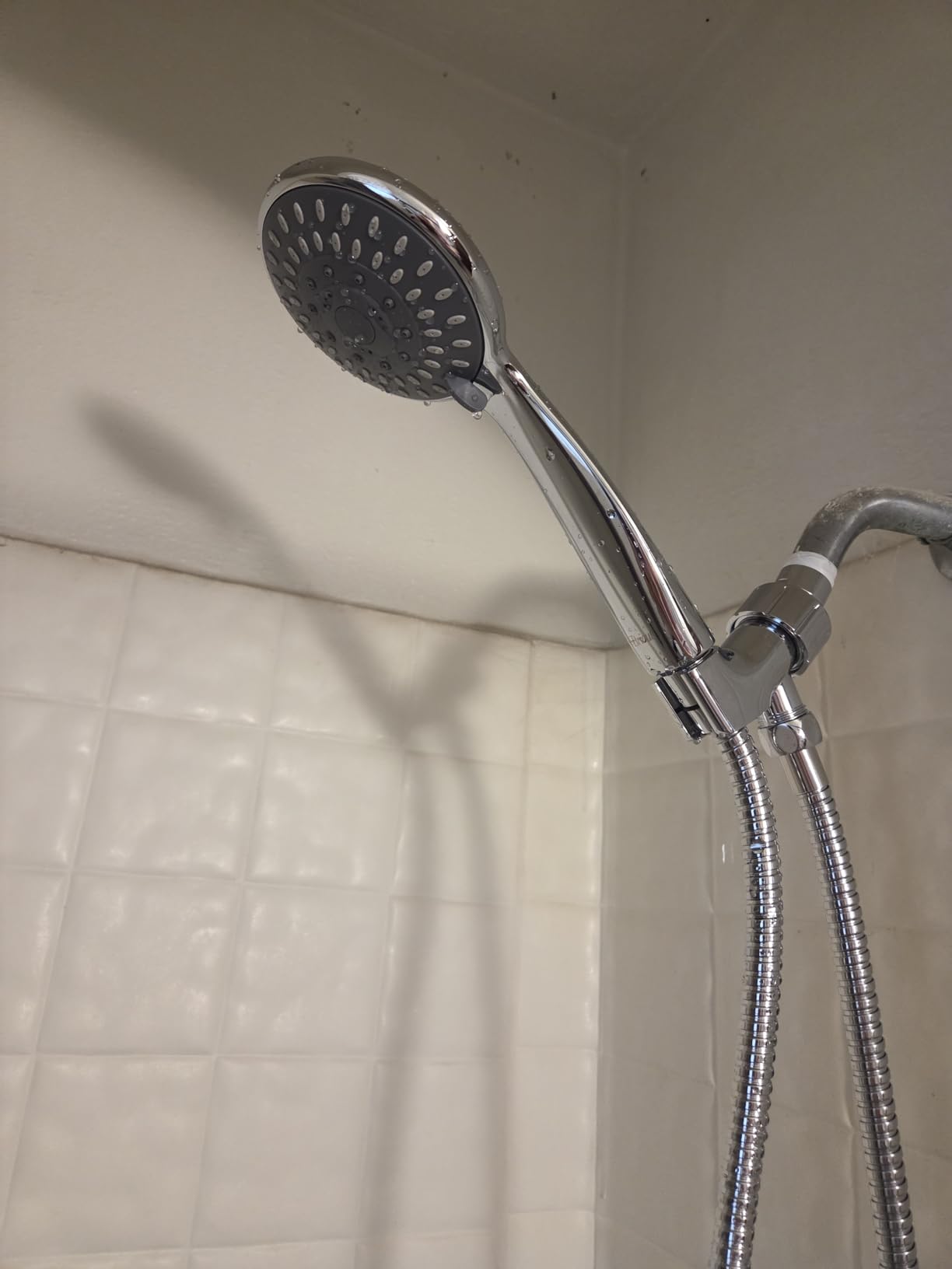 Briout Handheld Shower Head High Pressure 5-Settings with Hose, Chrome | Powerful Water Spray, Against Low Pressure Water Flow, 59 Inch Stainless Hose, Adjustable Mount customer photo 2