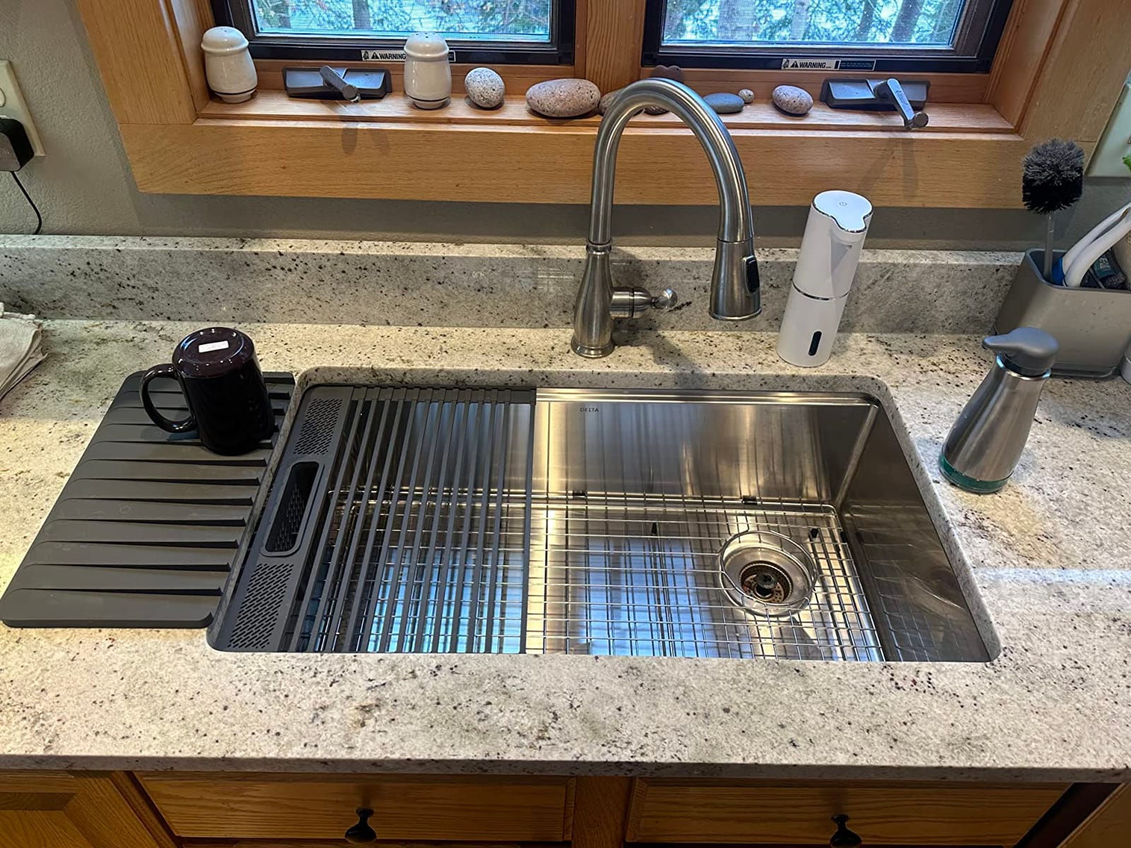 DELTA FAUCET Lorelai Workstation Kitchen Sink Undermount Stainless Steel Single Bowl with WorkFlow Ledge and Chef's Kit of 6 Accessories customer photo 1