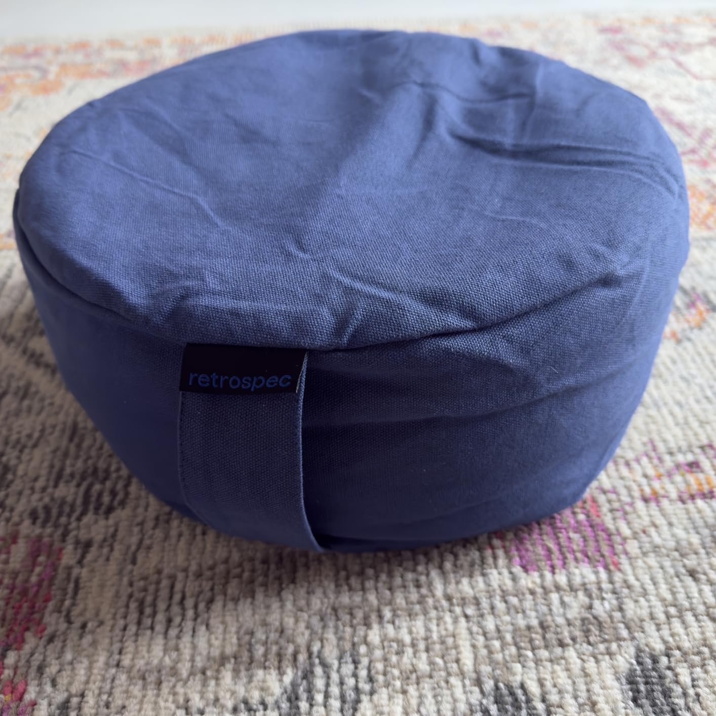 Retrospec Sedona Meditation Cushion, Buckwheat Pillow, Meditation Pillow | Floor Pillow, Yoga Pillow, Round Shape, Supports Spine, Cotton Cover, Machine Washable, Adjustable Firmness, Carry Handle customer photo 1