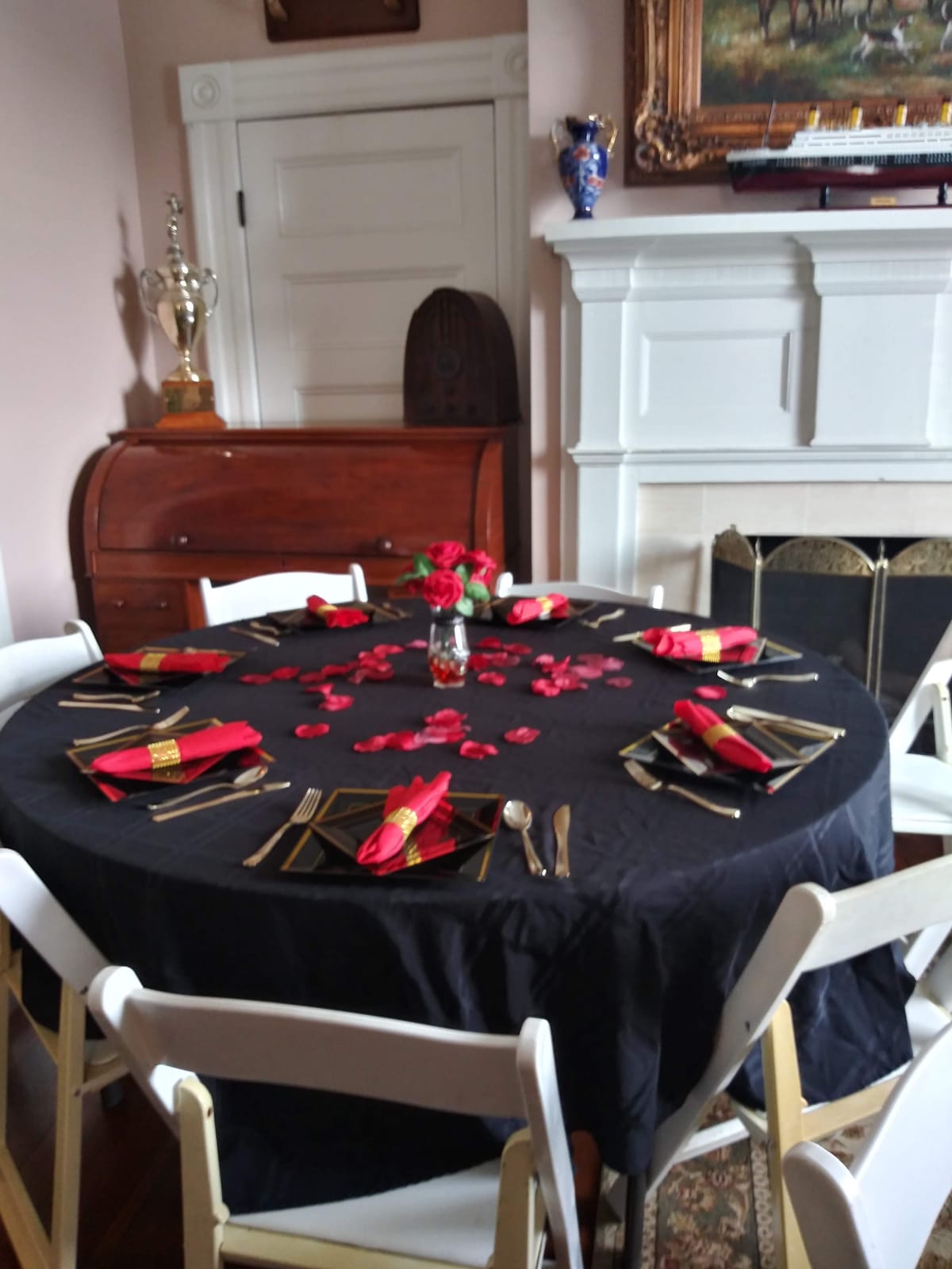 WDF 4th of July Plates-125pcs Red White Blue Plates Supplies Include 50Pcs American Flag Plate, 25 Forks, 25 Knives, 25 Spoons Perfect for Party/250th Anniversary customer photo 1