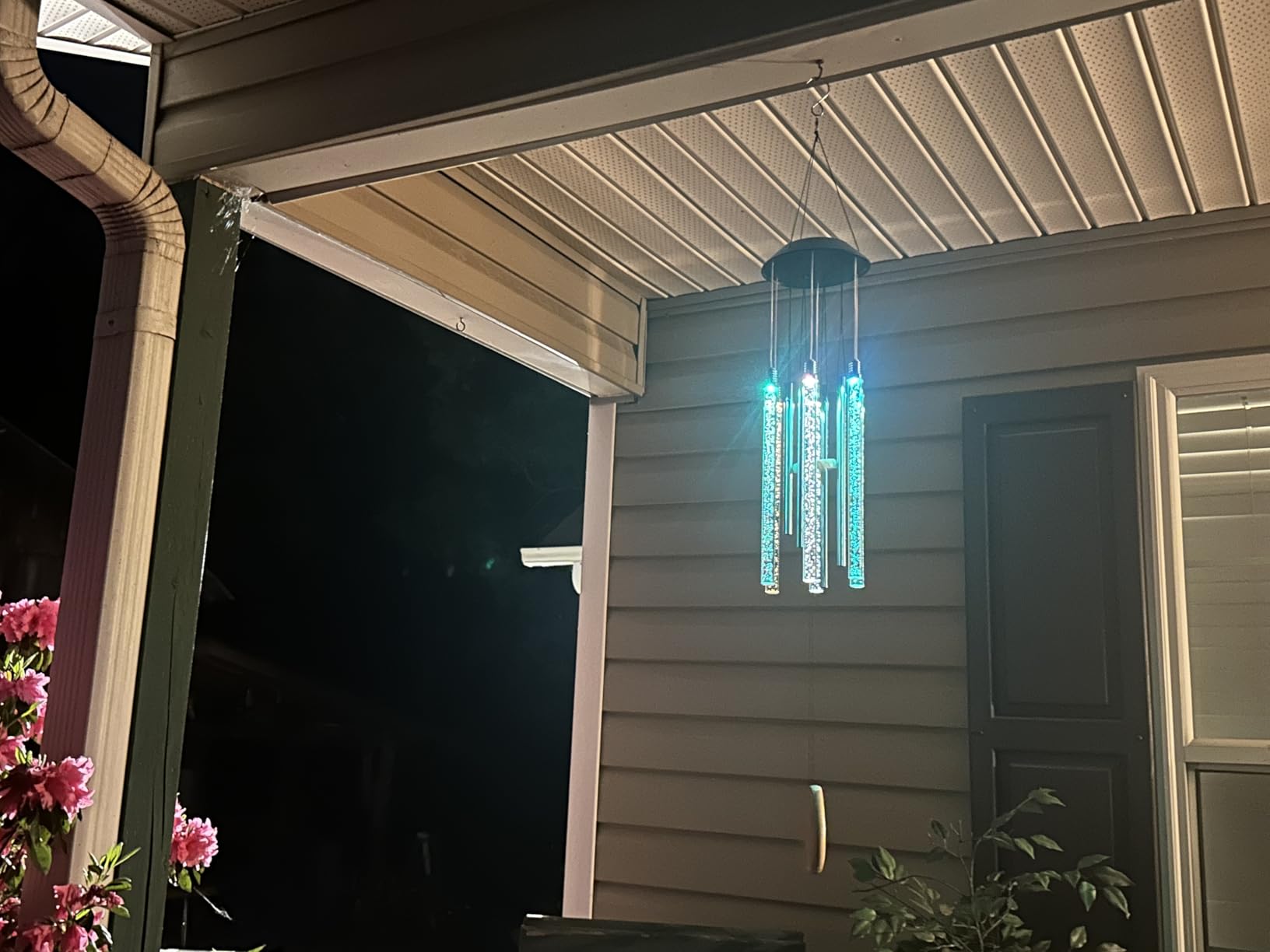 Solar Wind Chimes for Outside, DesGully 6 LED Tubes Color Changing Outdoor Clearance Unique Garden Decor Colorful Patio, Gifts for Her/Him (37