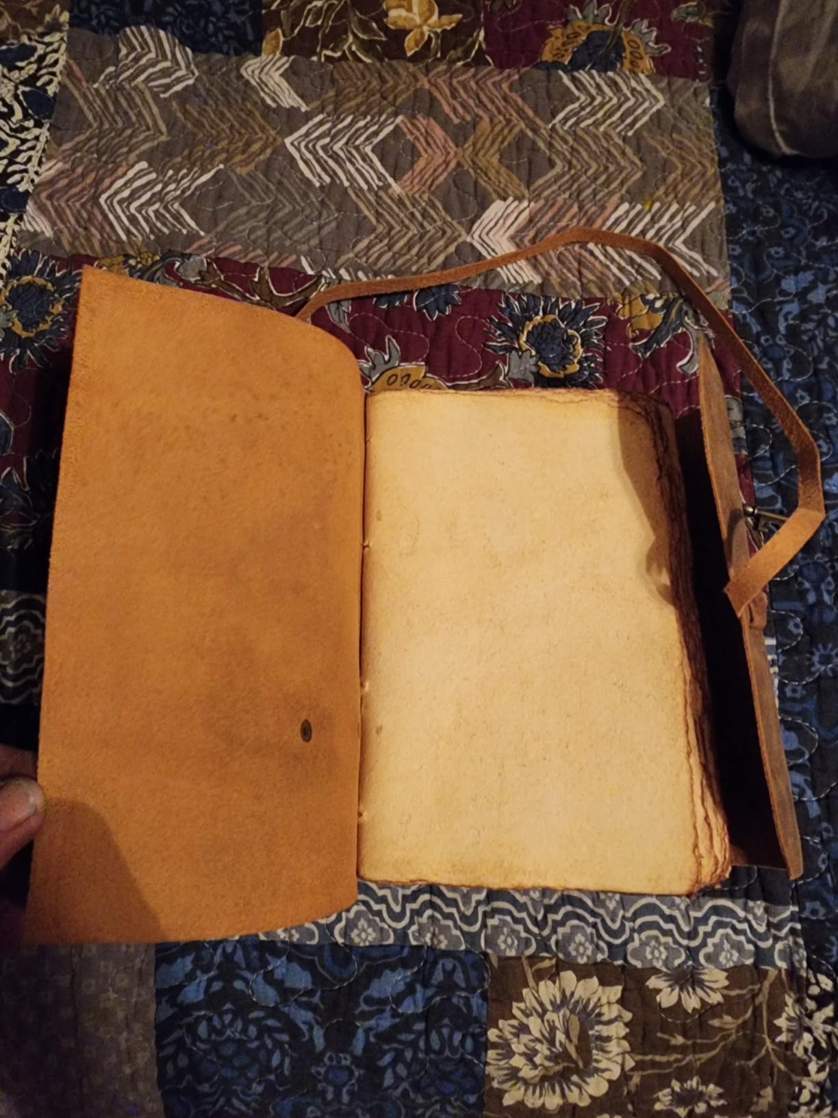 cuero Vintage Leather Journal - Antique Handmade Leather Bound Journal with Deckle Edge Paper for Men and Women customer photo 1