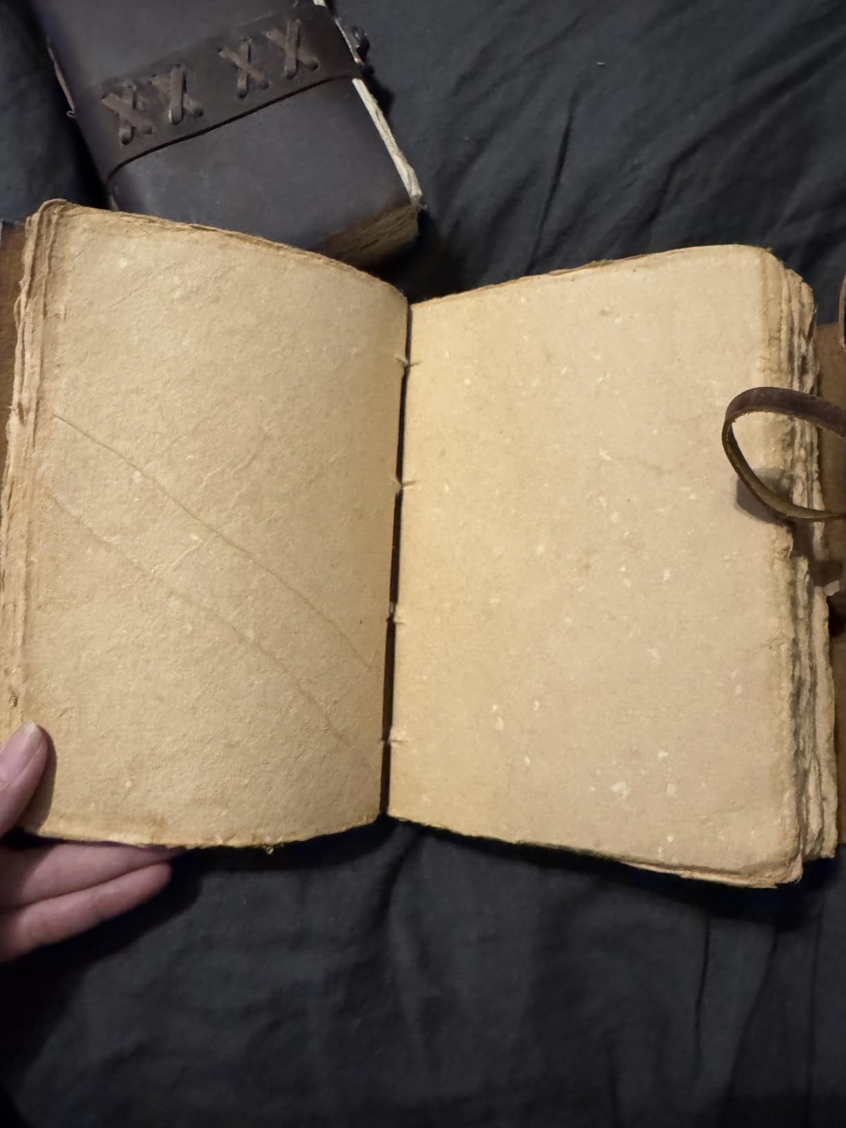 cuero Vintage Leather Journal - Antique Handmade Leather Bound Journal with Deckle Edge Paper for Men and Women customer photo 2