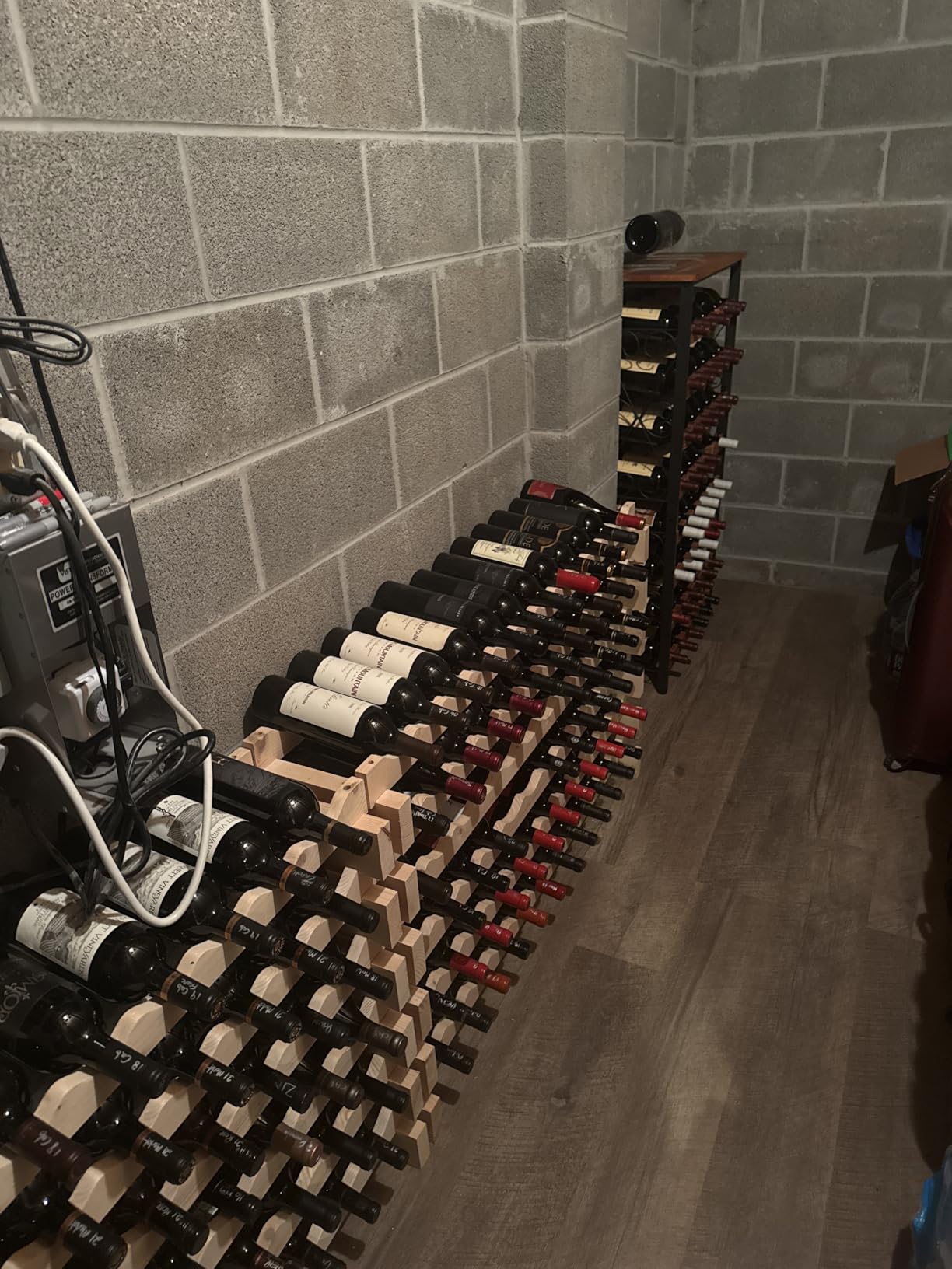 Sonyabecca 48 Bottle Wine Rack Freestanding Floor with Wood Top, 8-Tier Wine Storage Shelf with Serving Station, Wine Holder for Kitchen, Bar, Dining Room, Home Bar Cabinet for Wine Bottles, No Wobble customer photo 2