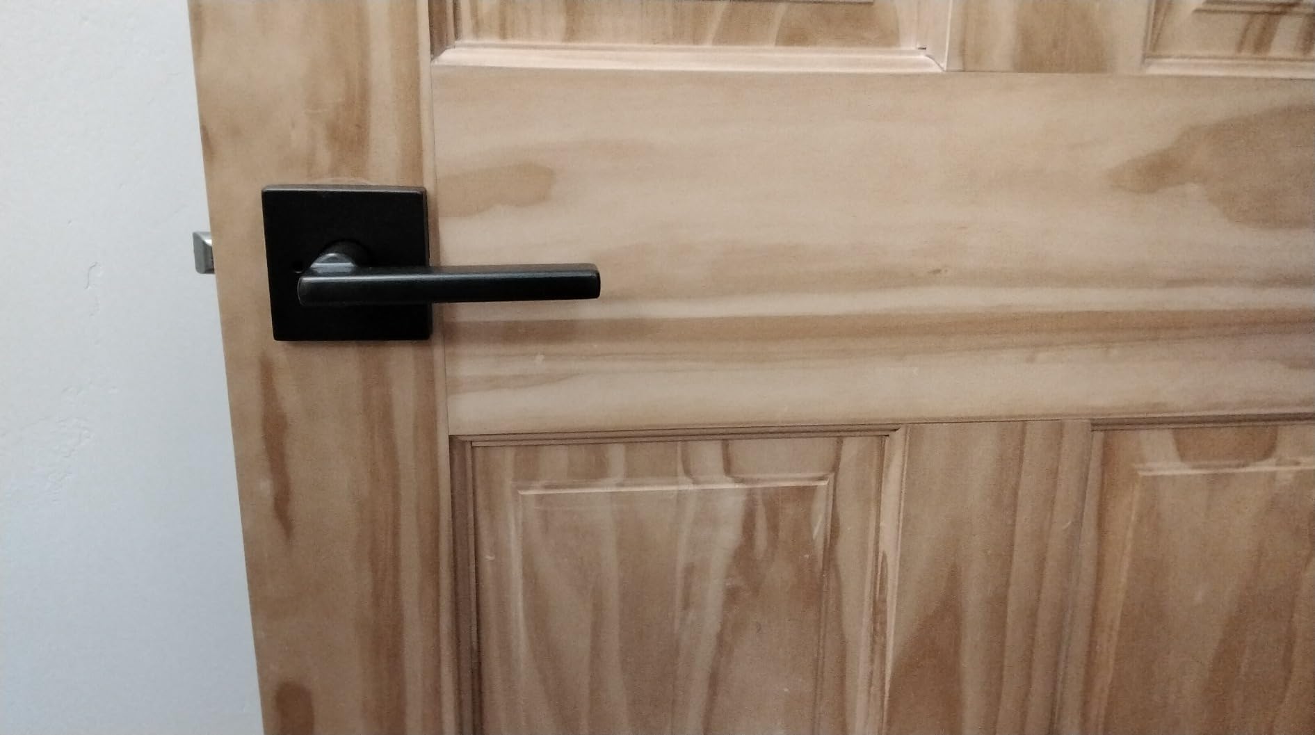 Kwikset Halifax Interior Passage Door Handle, Lever For Closet and Hallway Doors, Reversible Non-Locking Handle Lever, Satin Nickel, with Microban Protection customer photo 1
