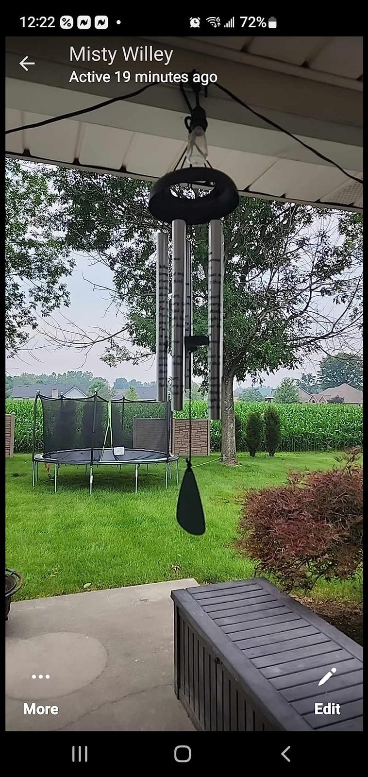 Fabuday 32'' Sympathy Wind Chimes Memorial Gift for Loss of Loved One Black | Bereavement Gift in Memory of Loved One, Memorial Gifts for Loss of Mother Father Condolence Remembrance customer photo 2