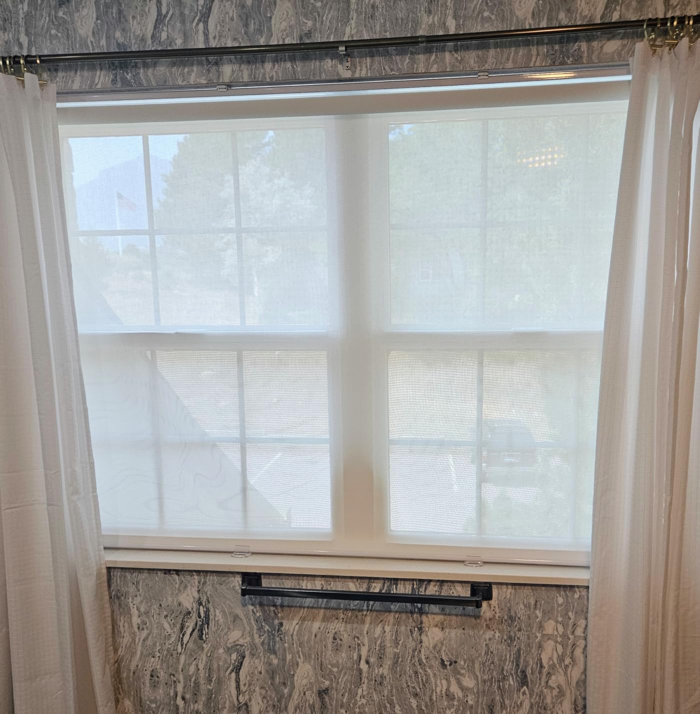 AOSKY Light Filtering Roller Shades for Indoor Windows, 34