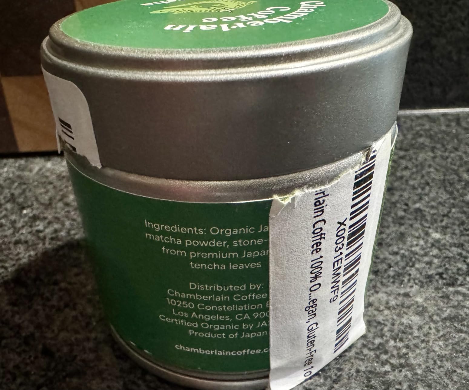 Chamberlain Coffee Green Tea Ceremonial Grade A Matcha Tin, 30 Servings customer photo 2