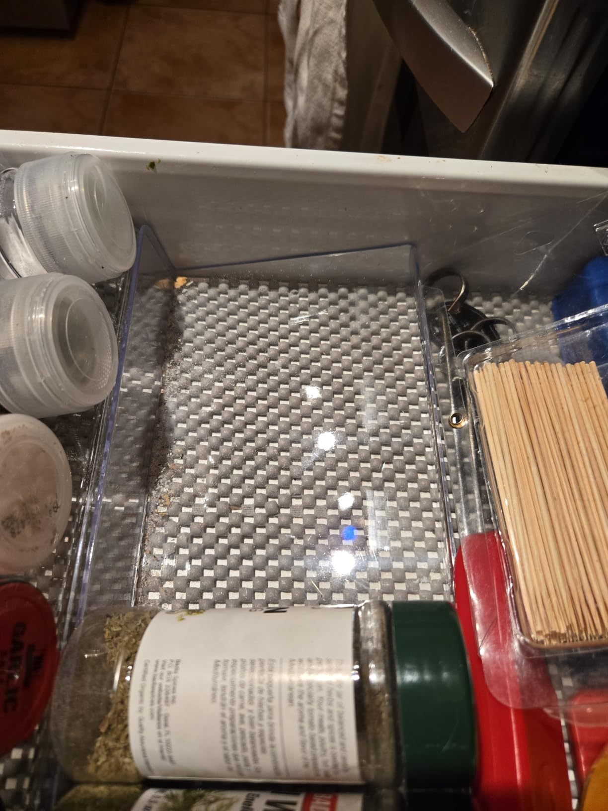 MIUKAA Clear Acrylic Spice Drawer Organizer, 4 Tier- 2 Set Expandable From 13