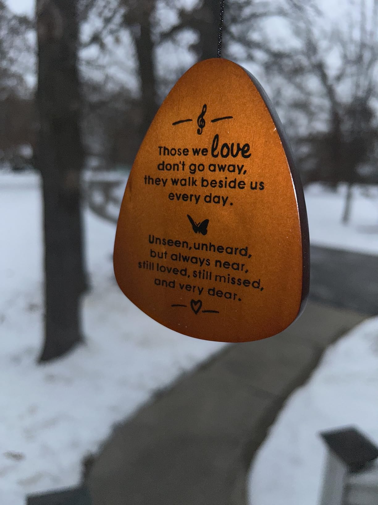 Memorial Wind Chimes, Sympathy Gift for Loss of Loved One, Outdoor Garden | A heartfelt sympathy gift and memorial wind chime with soothing sounds, bringing comfort, peace, and lasting remembrance customer photo 2