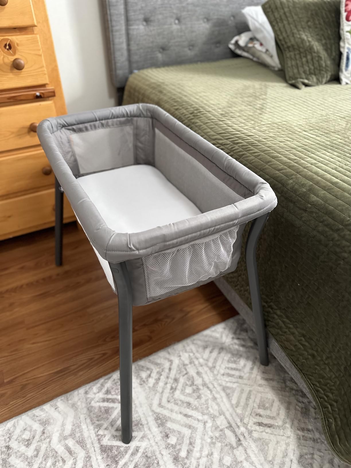 Chicco LullaGo Anywhere LE Portable Bassinet with Canopy and Carry Bag | Baby bassinet for bedside or travel use, GREENGUARD Gold, waterproof mattress, mesh sides, 13 lbs, Serene/Beige customer photo 2