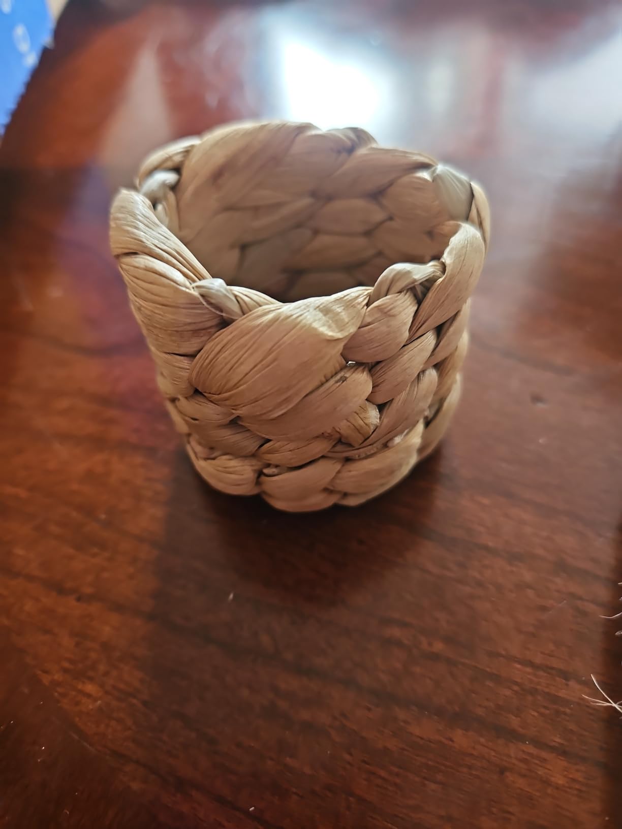Farmhouse Rustic Napkin Rings Set of 12, Fall Thanksgiving Table Decor | Hand-Woven, Water Hyacinth Napkin Rings Bluk for Wedding Party Birthday, Banquet customer photo 1