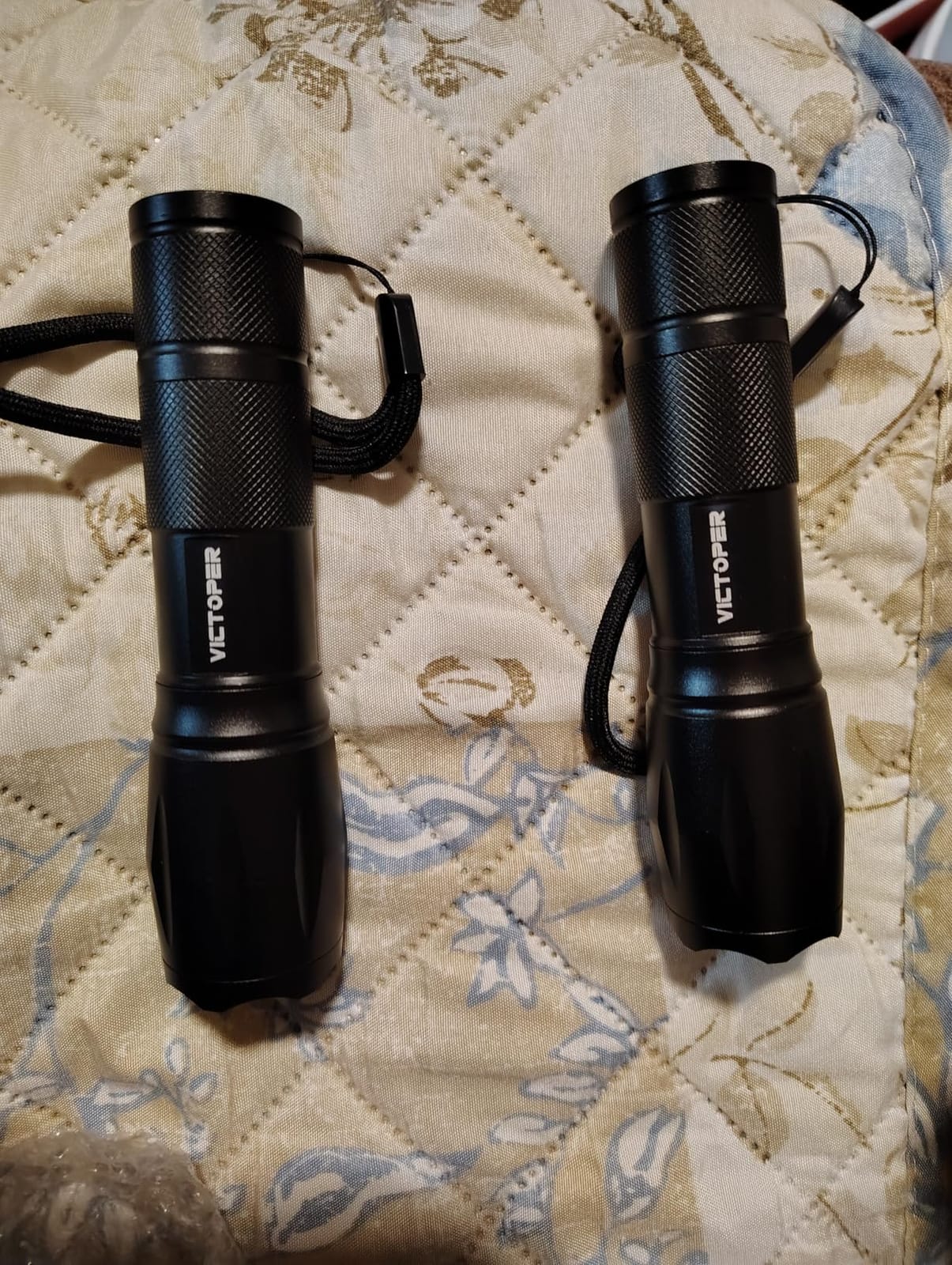 Victoper LED Flashlight 2 Pack, Bright Tactical Torch High Lumens 5 Modes, Waterproof Zoomable Flash Light for Outdoor, Birthday Gifts for Men, Dorm Room Hiking Camping Essentials Gear for Guys customer photo 2