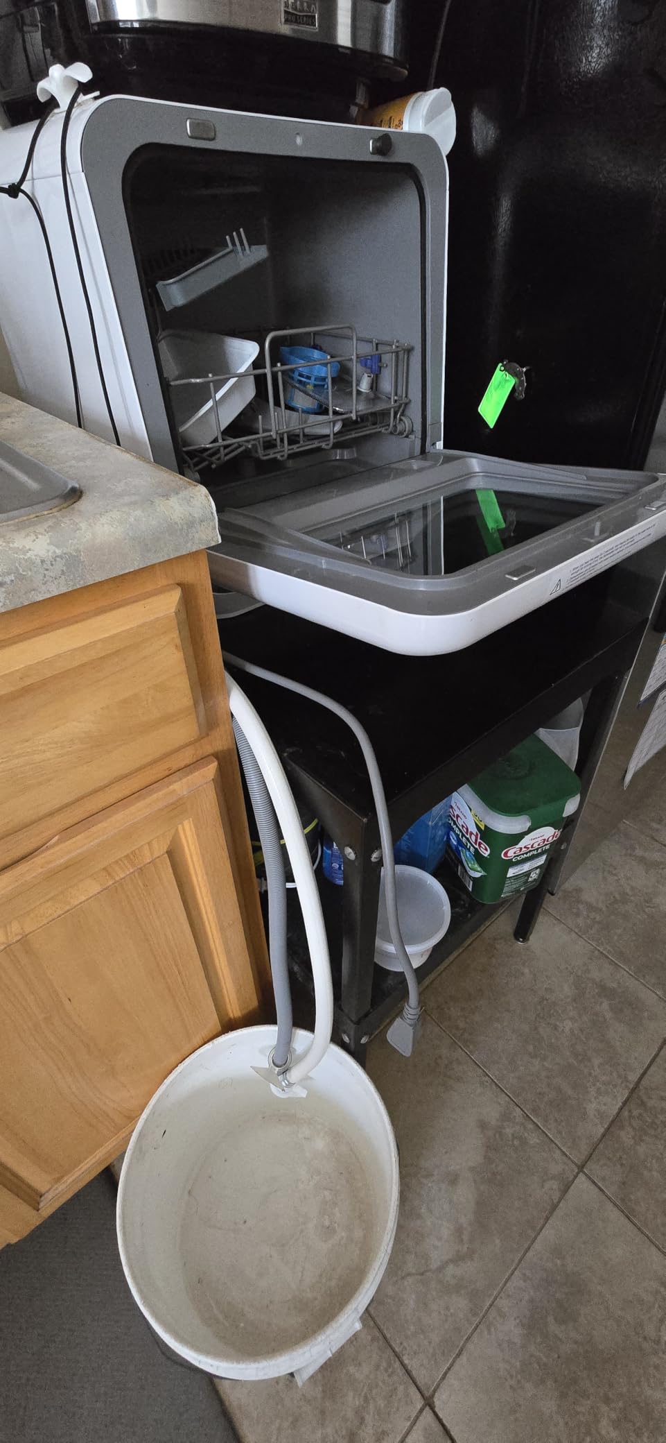 COMFEE' Portable Mini Dishwasher Countertop with 1.32Gal Built-in Water Tank for Apartments & RVs, No Hookup Needed, 6 Programs, 360° Dual Spray, 162℉ High-Temp & Air-Dry Function customer photo 1