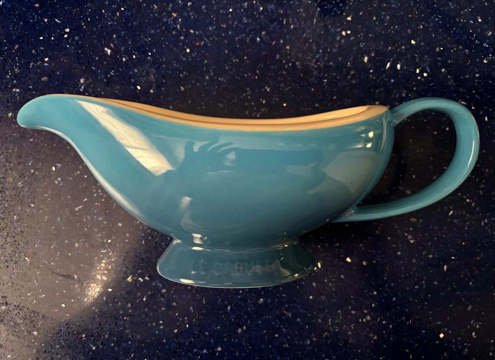 Le Creuset Heritage Stoneware Gravy Boat, White customer photo 2