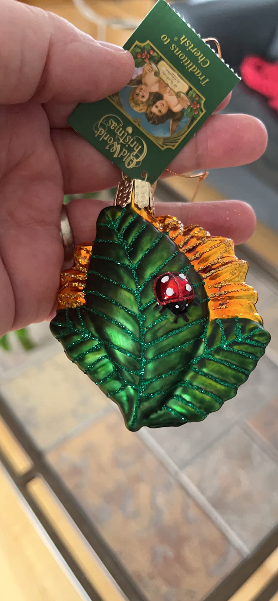 Old World Christmas Orchid Glass Blown Ornament for Christmas Tree, Handcrafted Holiday Decoration, Garden Collection customer photo 1
