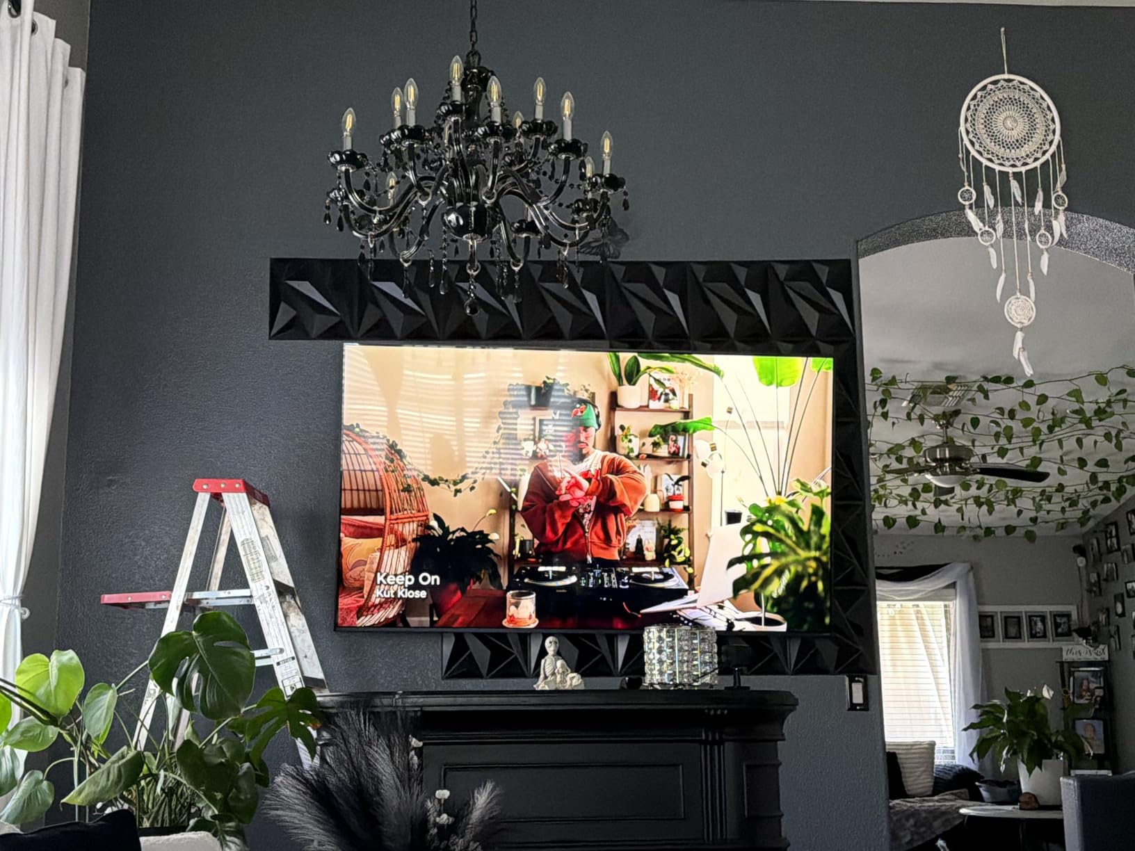 Art3dwallpanels 33 Pack 3D Wall Panels Diamond, Black, 12''x12'' customer photo 2