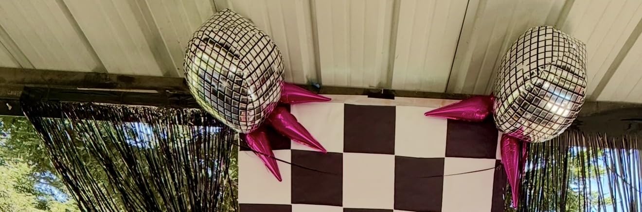 KatchOn, Big Silver Disco Ball Balloons - 22 Inch, Pack of 6 | Disco Party Decorations, 4D Sphere Disco Balloons for 70s Theme Party Decor, Bachelorette Party Decorations customer photo 1