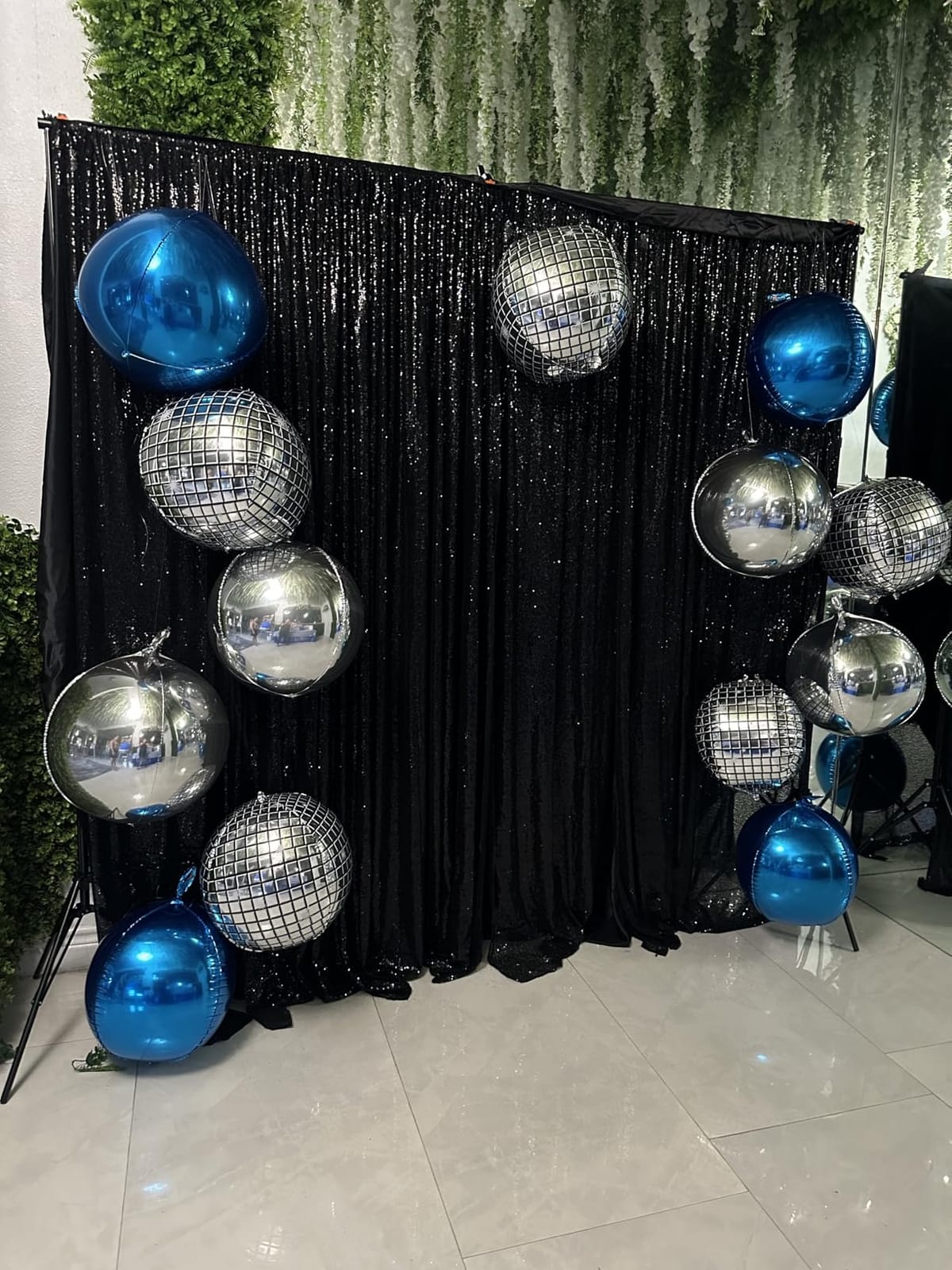 KatchOn, Big Silver Disco Ball Balloons - 22 Inch, Pack of 6 | Disco Party Decorations, 4D Sphere Disco Balloons for 70s Theme Party Decor, Bachelorette Party Decorations customer photo 2