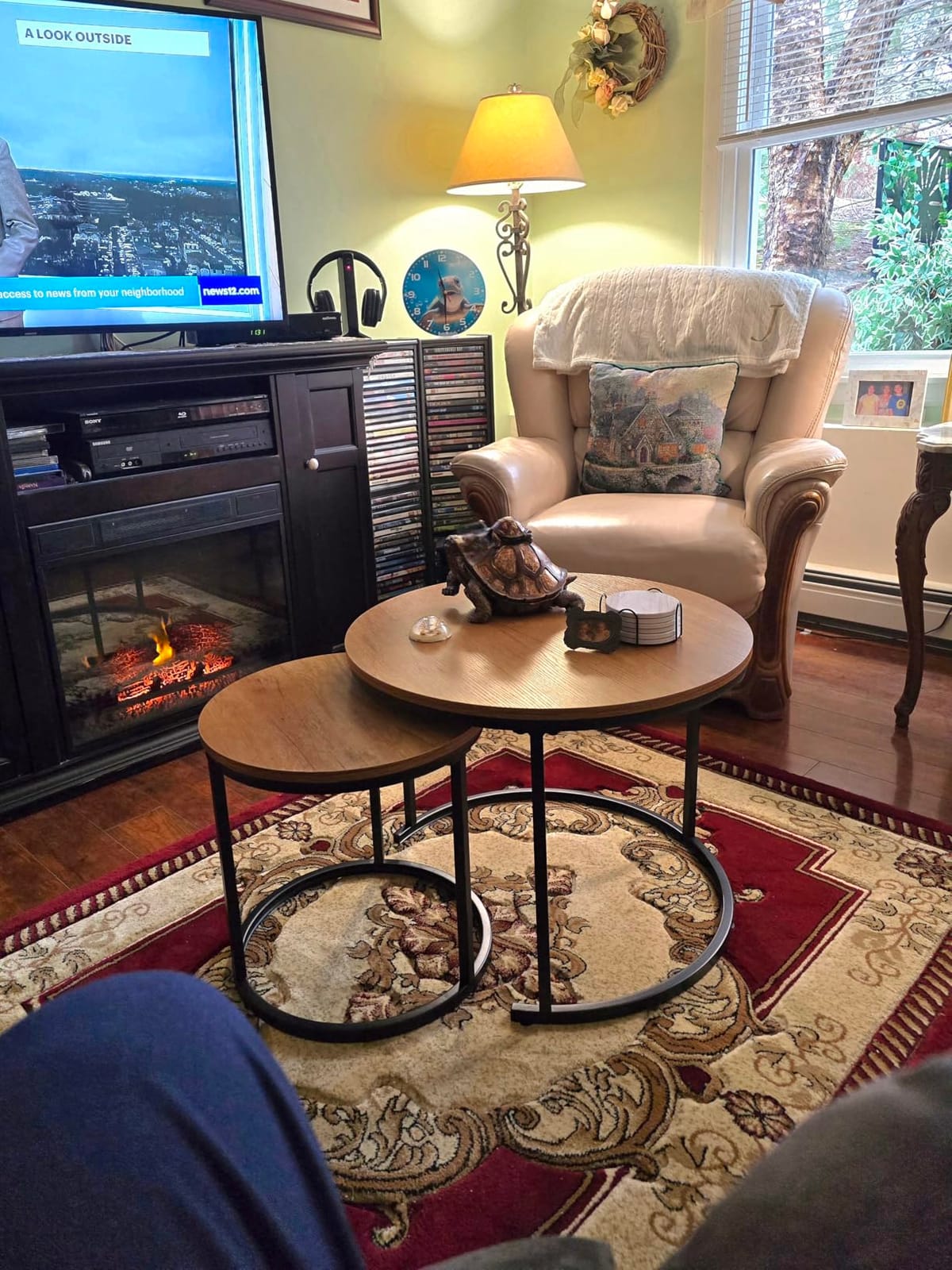 Smuxee Nesting Coffee Table Set of 2, 23.6