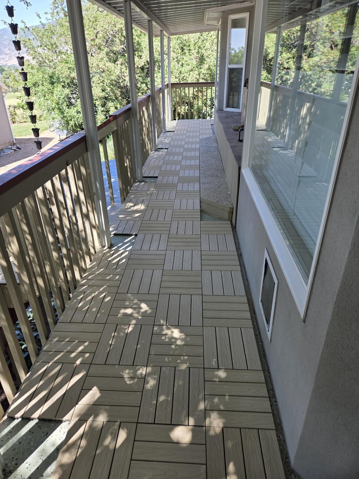 NewTechWood UltraShield Naturale 1 ft. x 1 ft. Composite Deck Tiles (10 pieces per box, 10 sq. ft. coverage) customer photo 2
