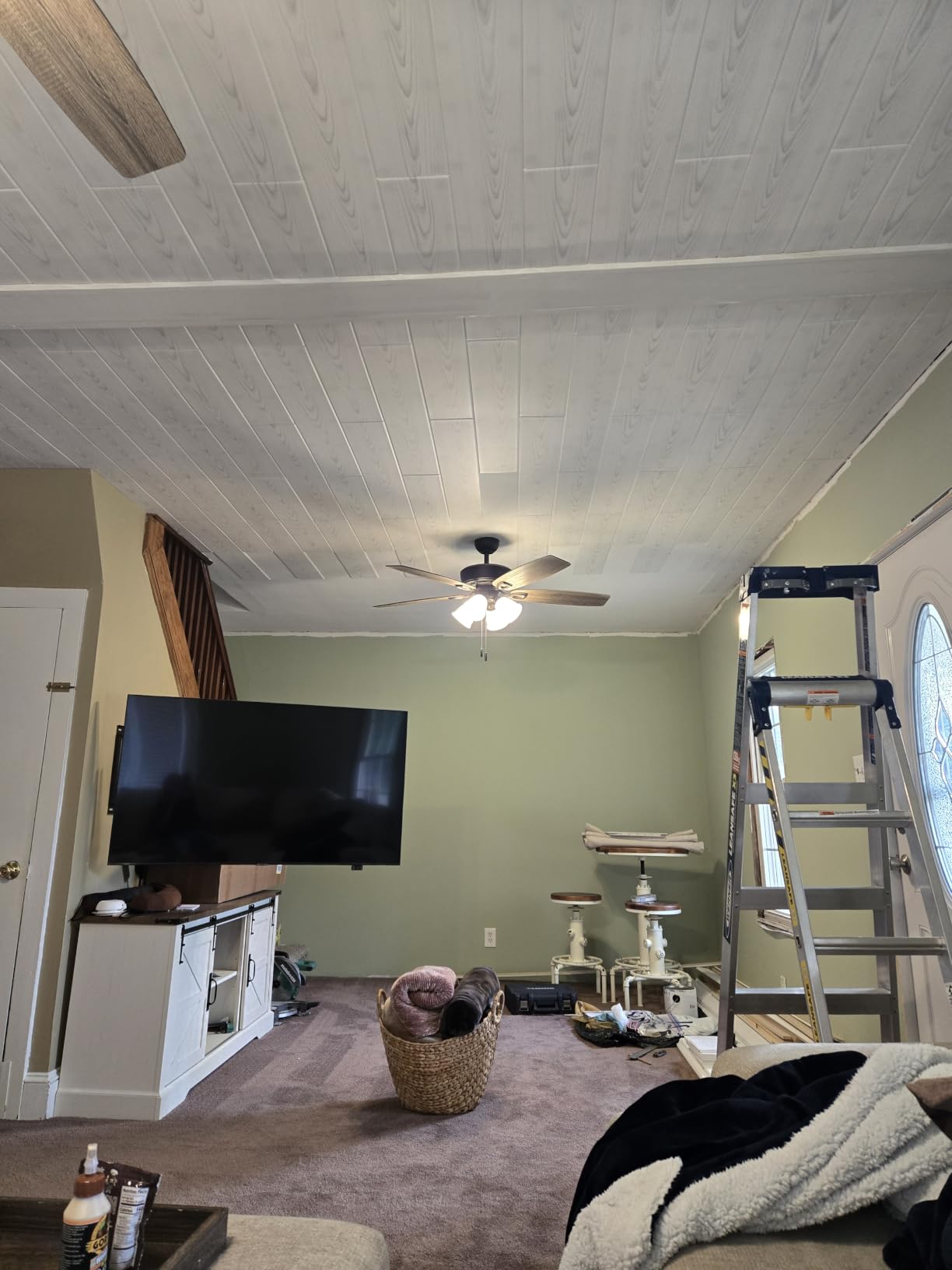 À LA MAISON CEILINGS Foam Wood Ceiling Planks, Natural Maple, 96 Pack customer photo 1