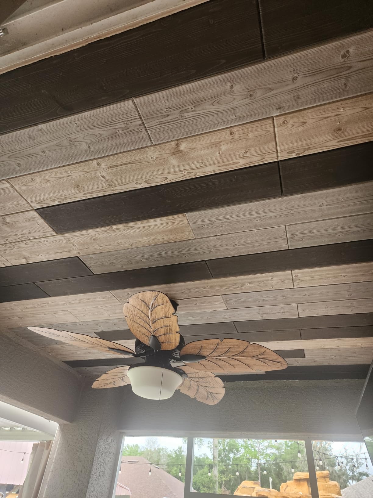 À LA MAISON CEILINGS Foam Wood Ceiling Planks, Natural Maple, 96 Pack customer photo 2