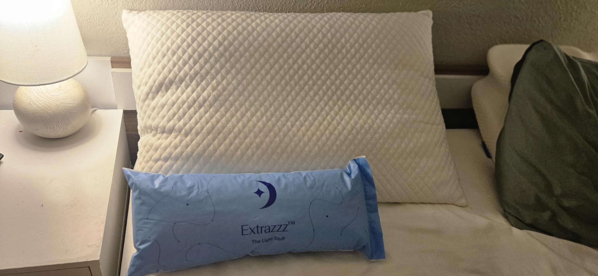 DreamyBlue Signature Adjustable Shredded Memory Foam Pillow Queen | CertiPUR-US Certified | Bamboo Rayon Cover | Side Back Stomach Sleepers | Washable | Neutral Spinal Alignment customer photo 2