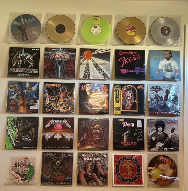 Laurensory Vinyl Record Wall Mount Shelves, 12 inch Vinyl Holder, 6 Pack, Clear Acrylic Floating Shelves customer photo 2