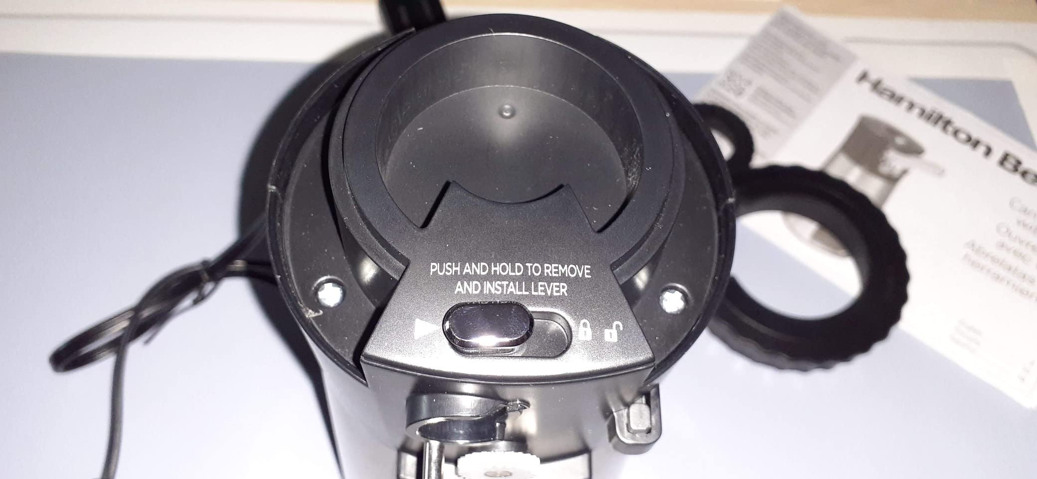 Hamilton Beach OpenStation Electric Can Opener With Automatic Shutoff | SureCut Technology Easily Aligns Cans | OpenMate Multi-Tool Jar & Bottle Opener | Cord Storage | Stainless Steel | 76382FJ customer photo 1