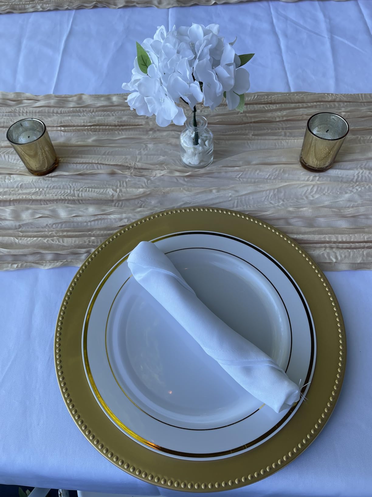 FLOWERCAT 60PCS Black Plastic Plates - Heavy Duty Black Disposable Plates for 30 guests Birthday Party/Wedding/Halloween - Include 30PCS 10.25inch Dinner Plates and 30PCS 7.5inch Dessert Plates customer photo 2